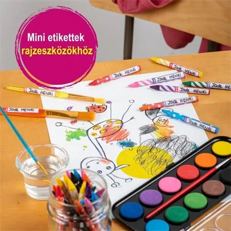 Štítok na pero, 50x10 mm, ručne popisovateľný, AVERY ZWECKFORM, modrý-zelený, 30 štítkov/bal 4