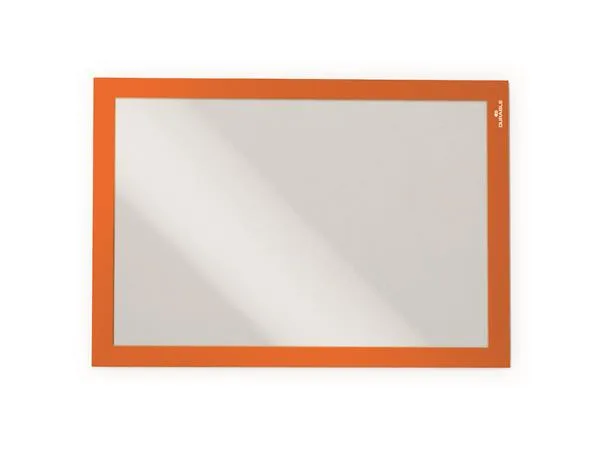 Informačný panel, A4, samolepiaca zadná strana, DURABLE "DURAFRAME®", oranžový 2