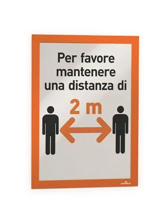 Informačný panel, A4, samolepiaca zadná strana, DURABLE "DURAFRAME®", oranžový 6