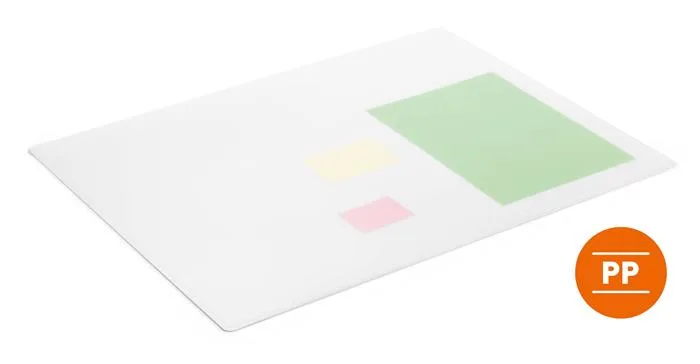 Podložka na stôl, lekerekített zaoblené rohy, 500x650 mm, PP, DURABLE, priehľadná 2
