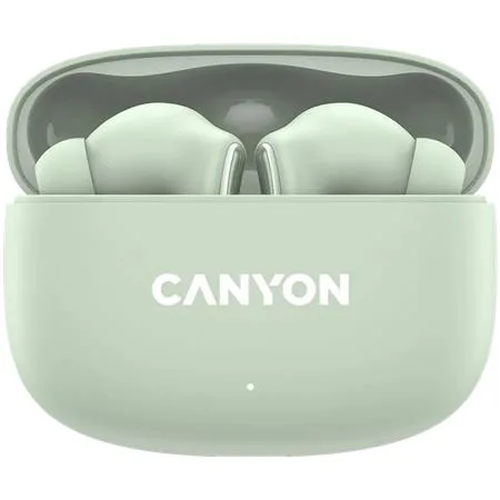Slúchadlá, TWS bezdrôtové, Bluetooth 5.4, CANYON "OnGo 9", zelené 2