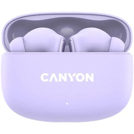 Slúchadlá, TWS bezdrôtové, Bluetooth 5.4, CANYON "OnGo 9", fialové 2