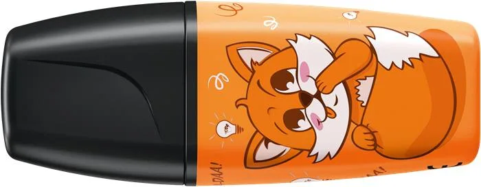 Zvýrazňovač, sada, 2-5 mm, STABILO "Boss Mini Animal Vibes", 5 rôznych farieb 5