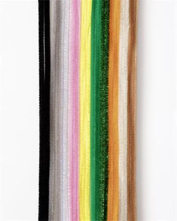 Žinilkové drôtiky, 50 cm, FOLIA "Safari", 10 rôznych farieb 2