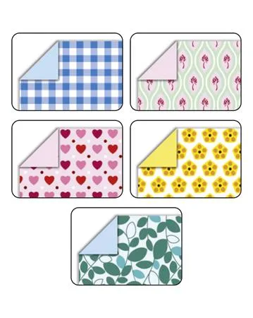Origami papier, 15x15 cm, 80 g, 50 listov, FOLIA "Sweet", 5 rôznych vzorov 3