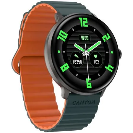 Smart hodinky, CANYON " Jacky SW-69", zelené-oranžové 3