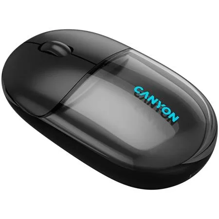 Myš, bezdrôtová, duálny režim pripojenia, optická, CANYON "OnClick 24", čierna 2