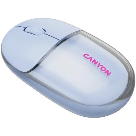 Myš, bezdrôtová, duálny režim pripojenia, optická, CANYON "OnClick 24", modrá 2