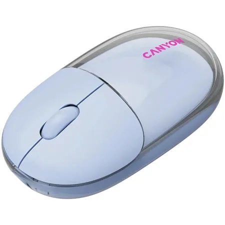 Myš, bezdrôtová, duálny režim pripojenia, optická, CANYON "OnClick 24", modrá 4
