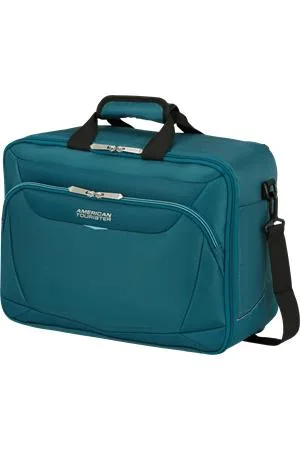 Cestovná taška, kabínová veľkosť, 27 l, 3 v 1, AMERICAN TOURISTER "SummerRide", zeleno modrá 2