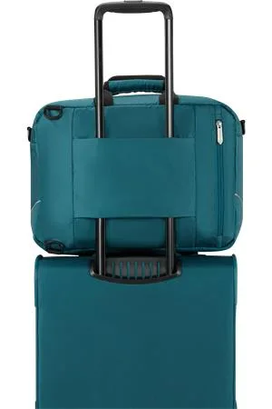 Cestovná taška, kabínová veľkosť, 27 l, 3 v 1, AMERICAN TOURISTER "SummerRide", zeleno modrá 5