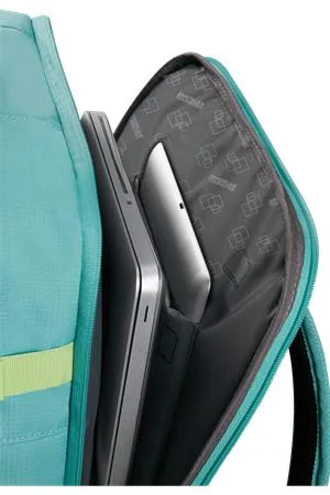 Batoh, kabínová veľkosť, 38 l, M, AMERICAN TOURISTER "Take2Cabin", tyrkysový/limetkový 5
