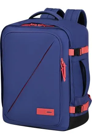 Batoh, kabínová veľkosť, 38 l, M, AMERICAN TOURISTER "Take2Cabin", fialový/koralový 2