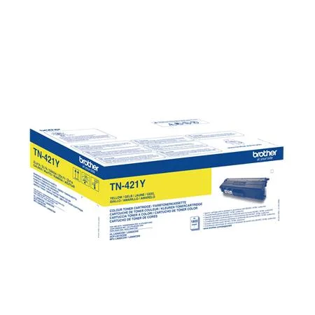 TN421Y Laserový toner k tlačiarňam HL-L8260, DCP-L8410, MFC-L8690, L8900, BROTHER, žltý, 1,8k 2
