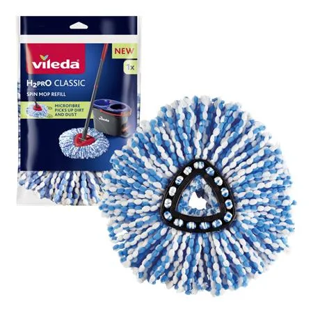 Náhrada pre rotačný mop, VILEDA "H2PrO", biela-modrá 2
