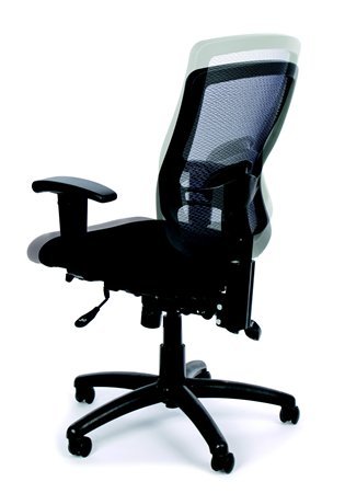 Kancelárska stolička, opierky, čalúnená, chrómový podstavec, MaYAH "Creative", čierna 2