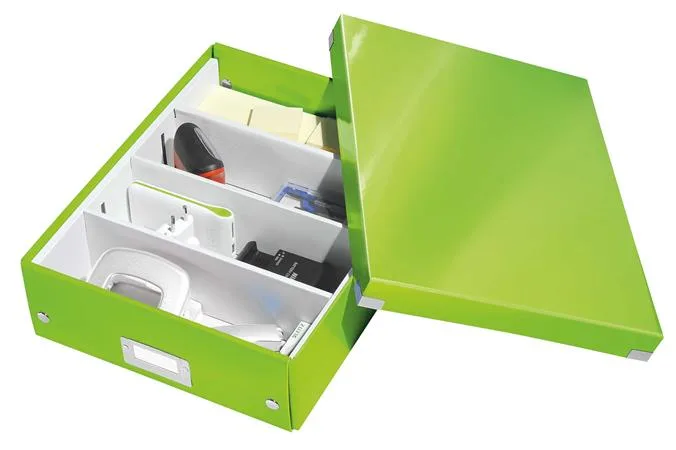 Škatuľa, organizačná, rozmer M, LEITZ "Click&Store", zelená 4