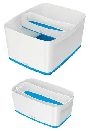 Tácka, úzka, LEITZ "MyBox", biela-modrá 4