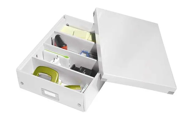Škatuľa, organizačná, rozmer M, LEITZ "Click&Store", biela 4