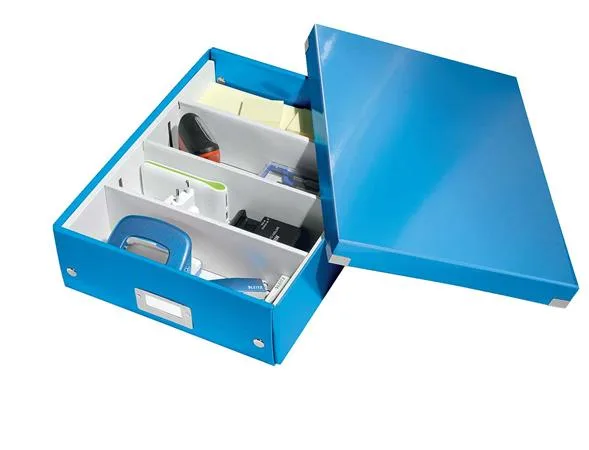 Škatuľa, organizačná, rozmer M, LEITZ "Click&Store", modrá 4