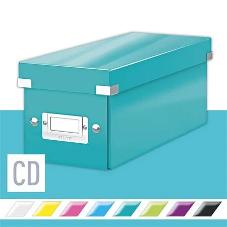 Škatuľa na CD, LEITZ "Click&Store", ľadovo modrá 2