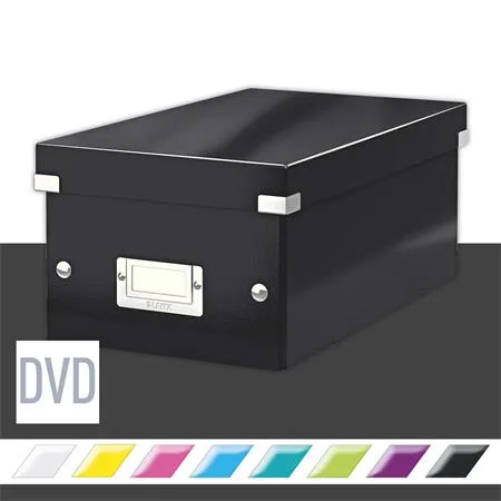 Škatuľa na DVD, LEITZ "Click&Store", čierna 2
