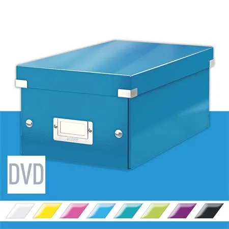 Škatuľa na DVD, LEITZ "Click&Store", modrá 2