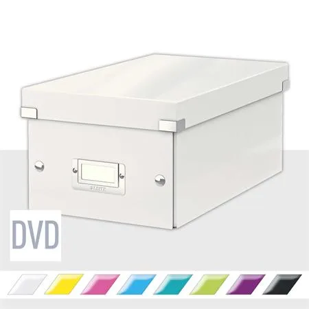 Škatuľa na DVD, LEITZ "Click&Store", biela 2