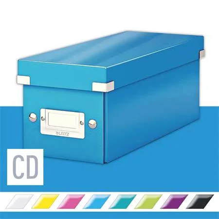 Škatuľa na CD, LEITZ "Click&Store", modrá 2