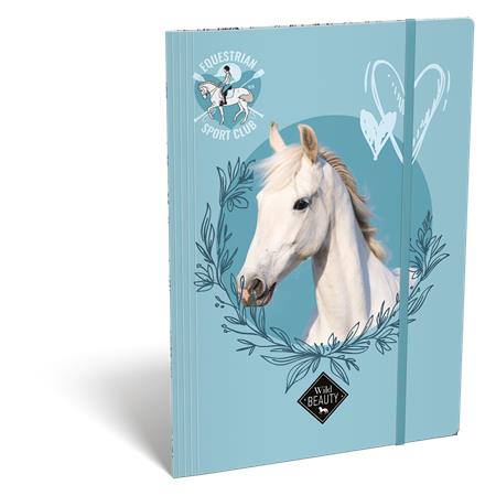 Doska s gumičkou, kartón, A4, LIZZYSULI, "Wild Beauty, Sport Club"