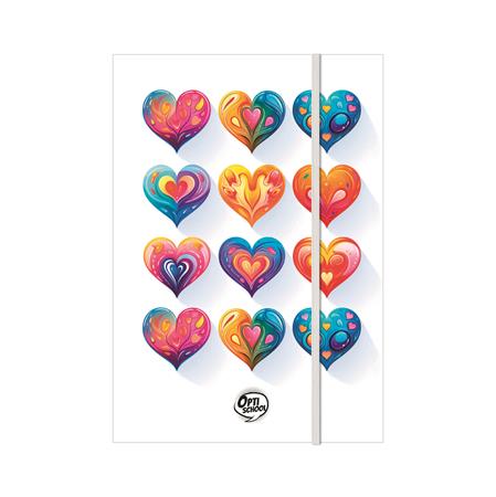 Box na zošity, A4, OPTISCHOOL "Love"