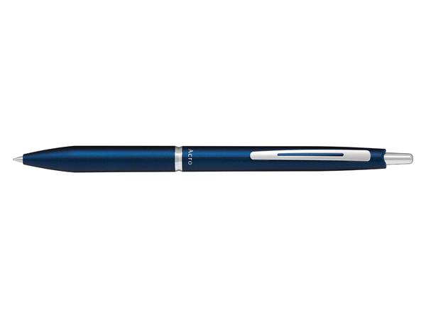 Guľôčkové pero, 0,32 mm, stláčací mechanizmus, námornícke modré telo, PILOT "Acro 1000", modré