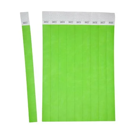 Identifikačný náramok, odolný proti roztrhnutiu,, 265x19 mm, AVERY ZWECKFORM "Tyvek", zelený 3