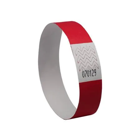 Identifikačný náramok, odolný proti roztrhnutiu,, 265x19 mm, AVERY ZWECKFORM "Tyvek", červený 2