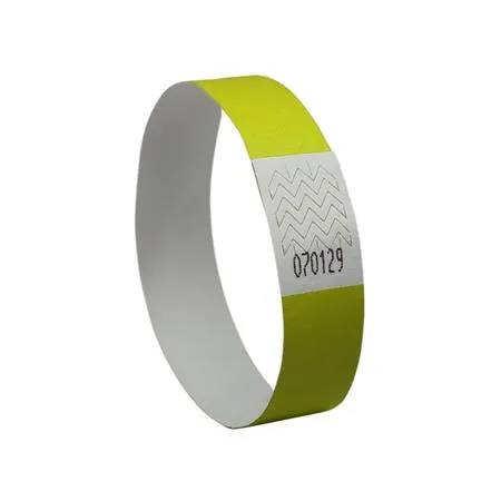 Identifikačný náramok, odolný proti roztrhnutiu,, 265x19 mm, AVERY ZWECKFORM "Tyvek", žltý 2