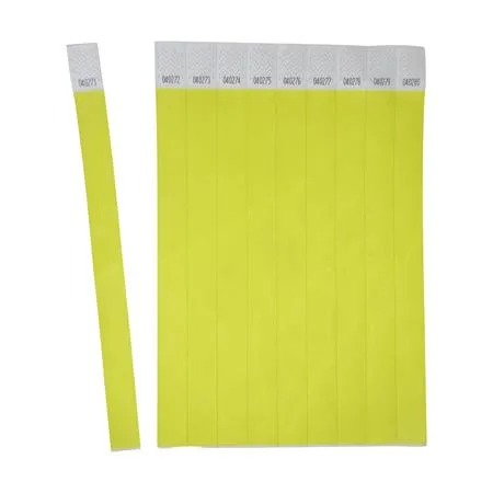 Identifikačný náramok, odolný proti roztrhnutiu,, 265x19 mm, AVERY ZWECKFORM "Tyvek", žltý 3