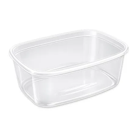 Plastová miska, uzatvárateľná viečkom, 750 ml, 50 ks, "švédsky typ"