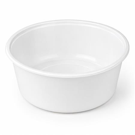 Plastový tanier na polievku, uzatvárateľný viečkom, 500 ml, 50 ks, biely