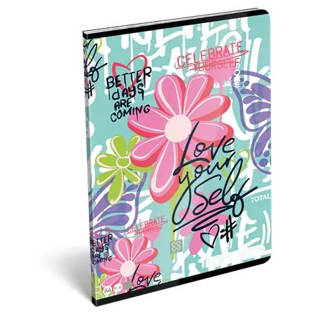 Zošit, A4, linajkový, 32 listov, LIZZYSULI, "Cornell Love"