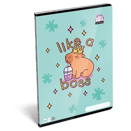 Zošit, A4, linajkový, 32 listov, LIZZYSULI,  "Lollipop Capybara"