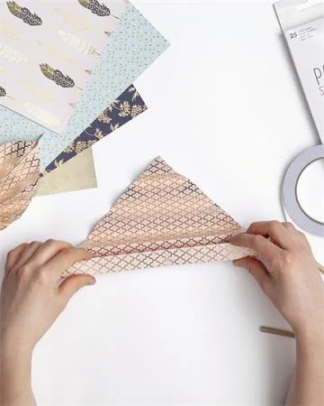 Dekoračný papier, A4, 165 g, 12 litov, FOLIA, 12 rôznych vzorov 10