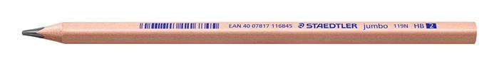 Grafitová ceruzka, HB, trojhranná, hrubá, STAEDTLER "Noris® natural jumbo 119N" 2