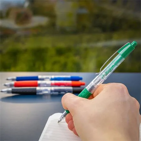 Gélové pero, 0,4 mm, stláčací mechanizmus, SCHNEIDER "Gelion +", zelená 6