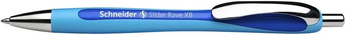 Guľôčkové pero, 0,7 mm, stláčací mechanizmus, SCHNEIDER "Slider Rave", modré 2