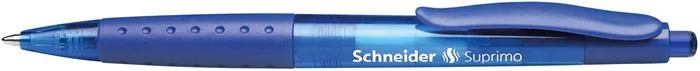 Guľôčkové pero, 0,5 mm, stláčací mechanizmus, SCHNEIDER "Suprimo", modré 2