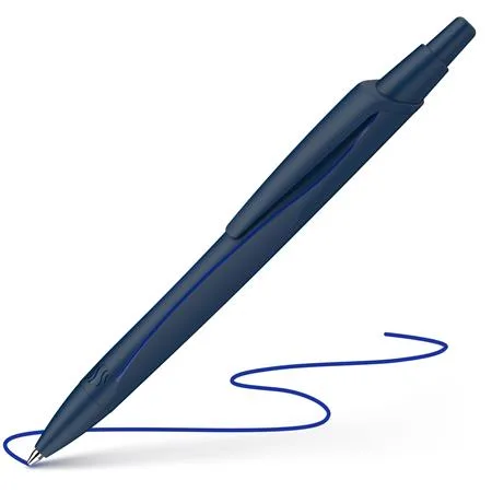 Guľôčkové pero, 0,5 mm, SCHNEIDER "Reco M", modrá, s náplňou 0,5 mm,"Eco 725 M", modrá