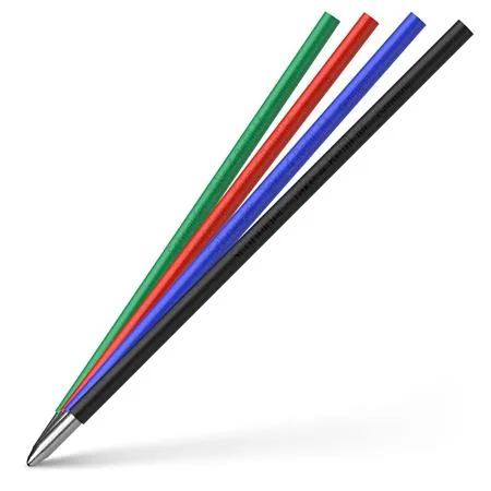 Náplň do guľôčkových pier, 0,5 mm, SCHNEIDER "Take 4", 4 rôzne farby 4