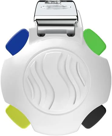 Guľôčkové pero, 0,5 mm, stláčací mechanizmus, 4 farby, SCHNEIDER "Take 4 Neon", žlté-biele 3