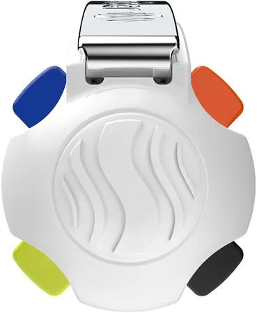 Guľôčkové pero, 0,5 mm, stláčací mechanizmus, 4 farby, SCHNEIDER "Take 4 Neon", oranžové-biele 3