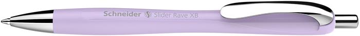 Guľôčkové pero, 0,7 mm, stláčací mechanizmus, SCHNEIDER "Slider Rave XB", svetlosivé 2